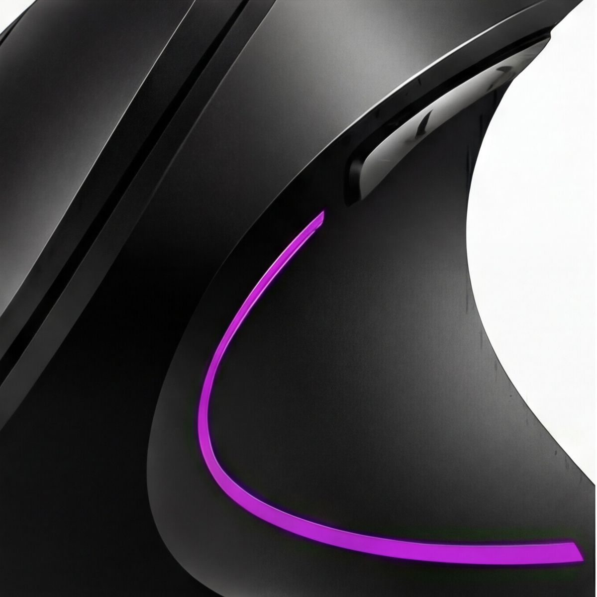 GENERICO - Mouse Vertical Inalámbrico 2.4g Recargable X Usb Ergonómico Color Negro