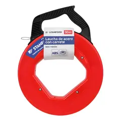 STANFORD - Laucha De Acero Con Carrete Pasacable 30 Mts x 3mm