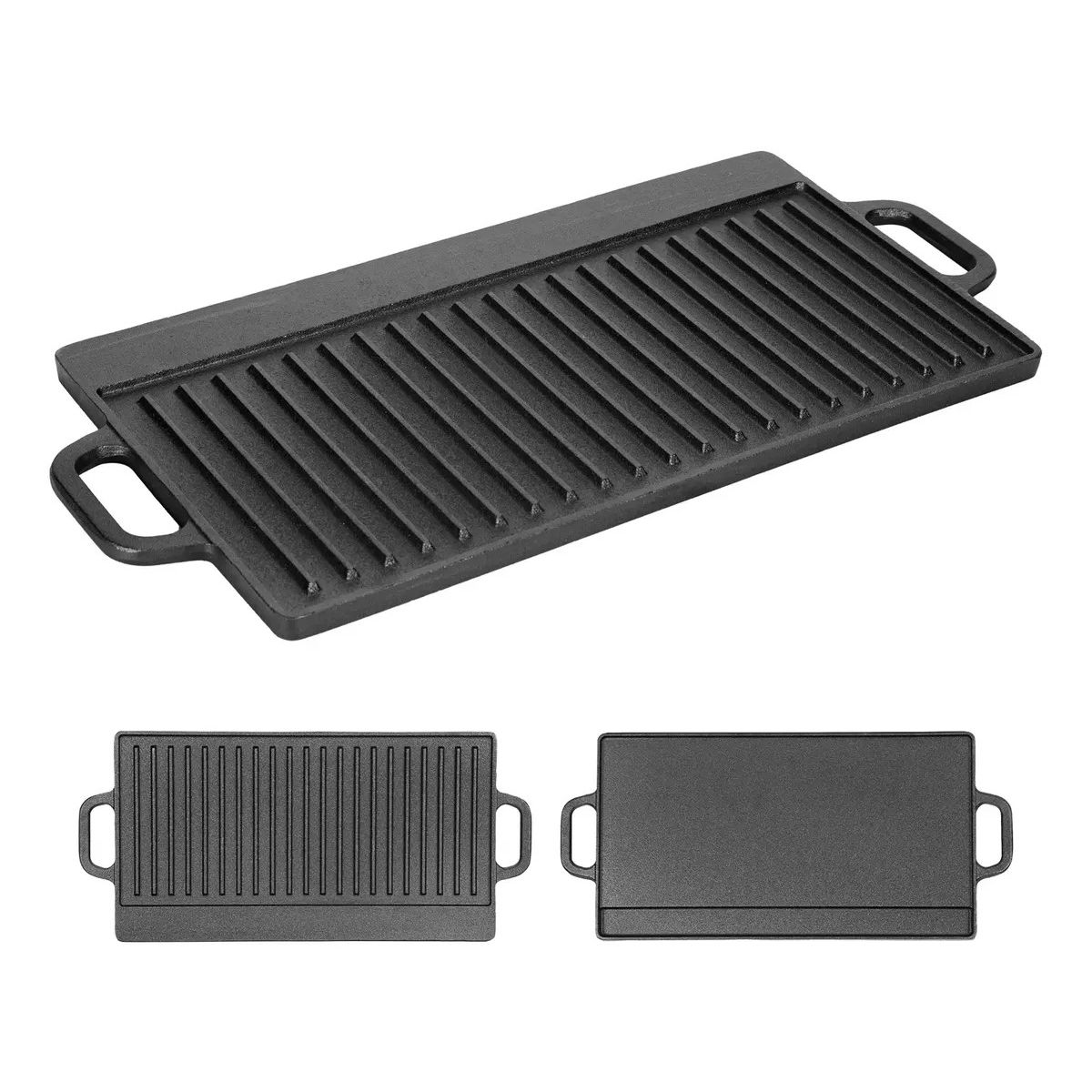 GENERICO - Plancha Churrasquera Reversible Hierro Fundido 50cm Labg