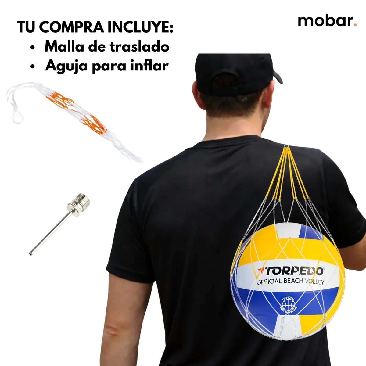 TORPEDO - Balon Voleibol Playa Beach Volley N°5 Torpedo Tamaño y Peso Oficial