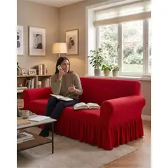 GENERICO - Cubre Sillon Elasticado Con farolao Premium 3 Cuerpos