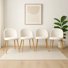 GENERICO - Pack 4 Sillas Tokio Lino Beige