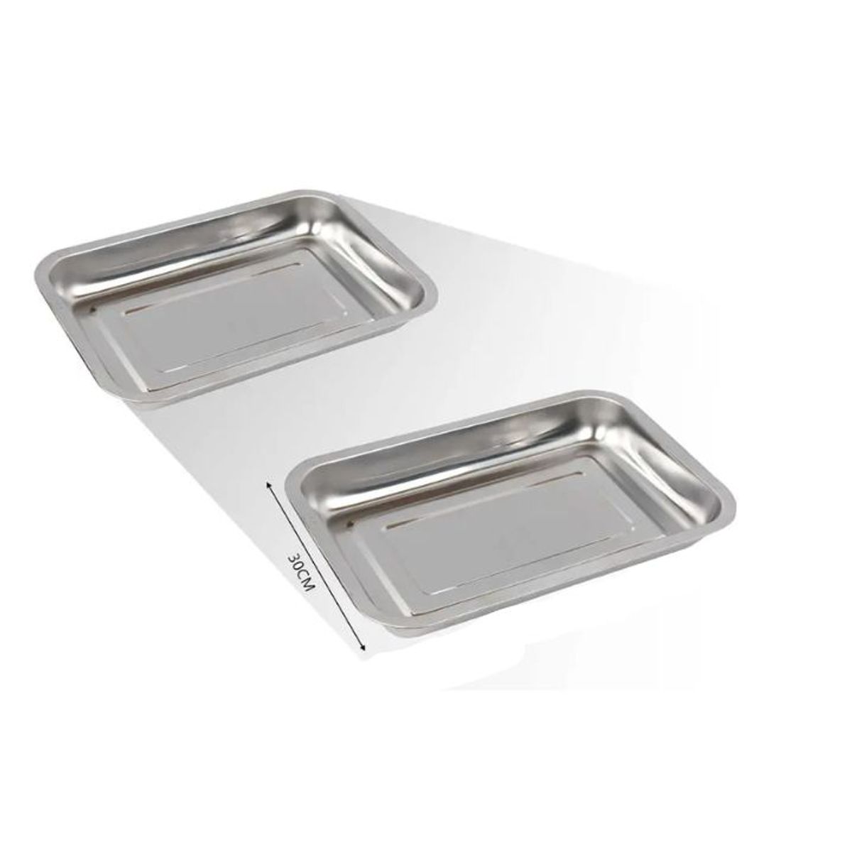 GENERICO - Bandeja Rectangular 40 cm - Acero Inoxidable