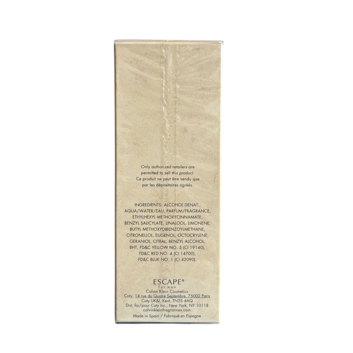 CALVIN KLEIN - Calvin Klein Escape EDT 100ml.