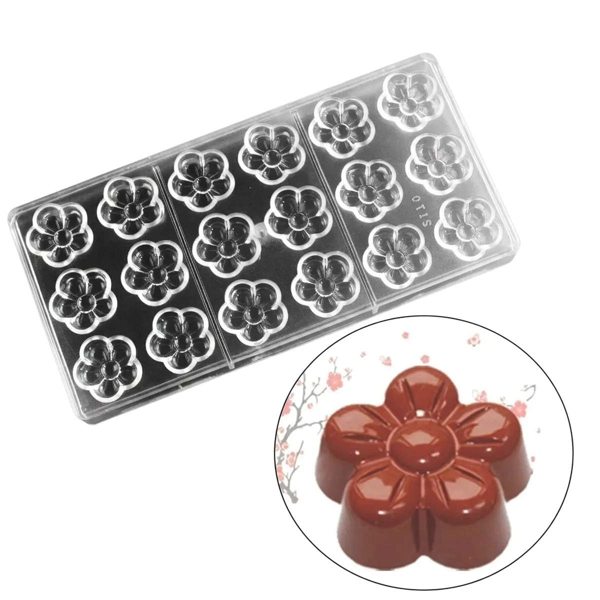 GENERICO - Molde Acrílico PChocolate- Flor