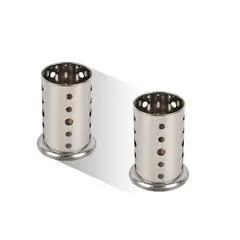 GENERICO - TUBO DE PALILLOS 17x10CM ACERO INOXIDABLE