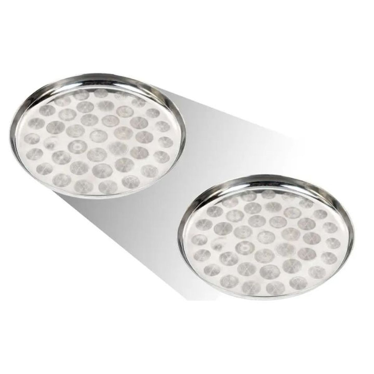 GENERICO - BANDEJA CIRCULAR DE ACERO INOXIDABLE 35.5CM