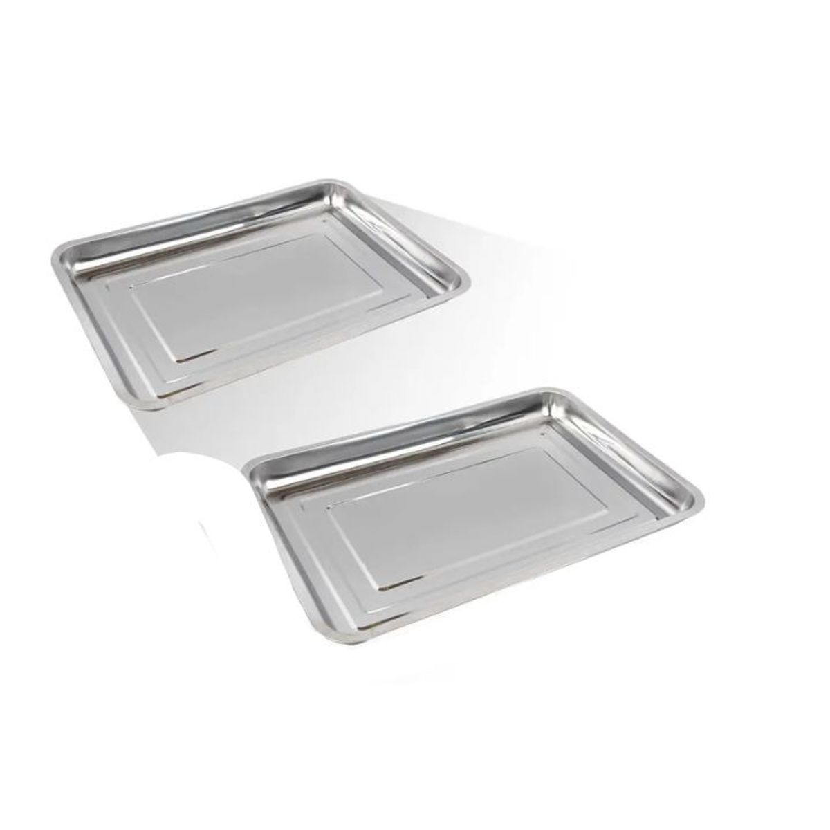 GENERICO - Bandeja Rectangular 50 cm - Acero Inoxidable