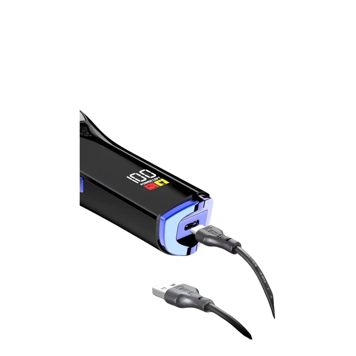 KEMEI - Maquina Patillera Trimmer Recargable Kemei KM-1556 Digital