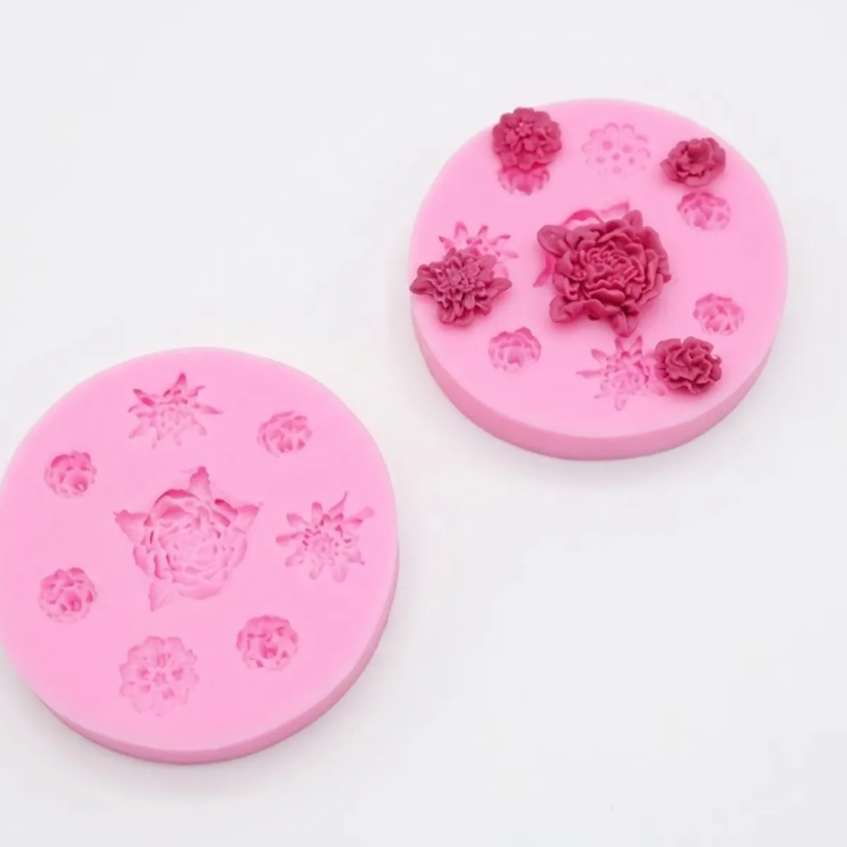 GENERICO - MOLDE DE ROSAS PARA FONDANT