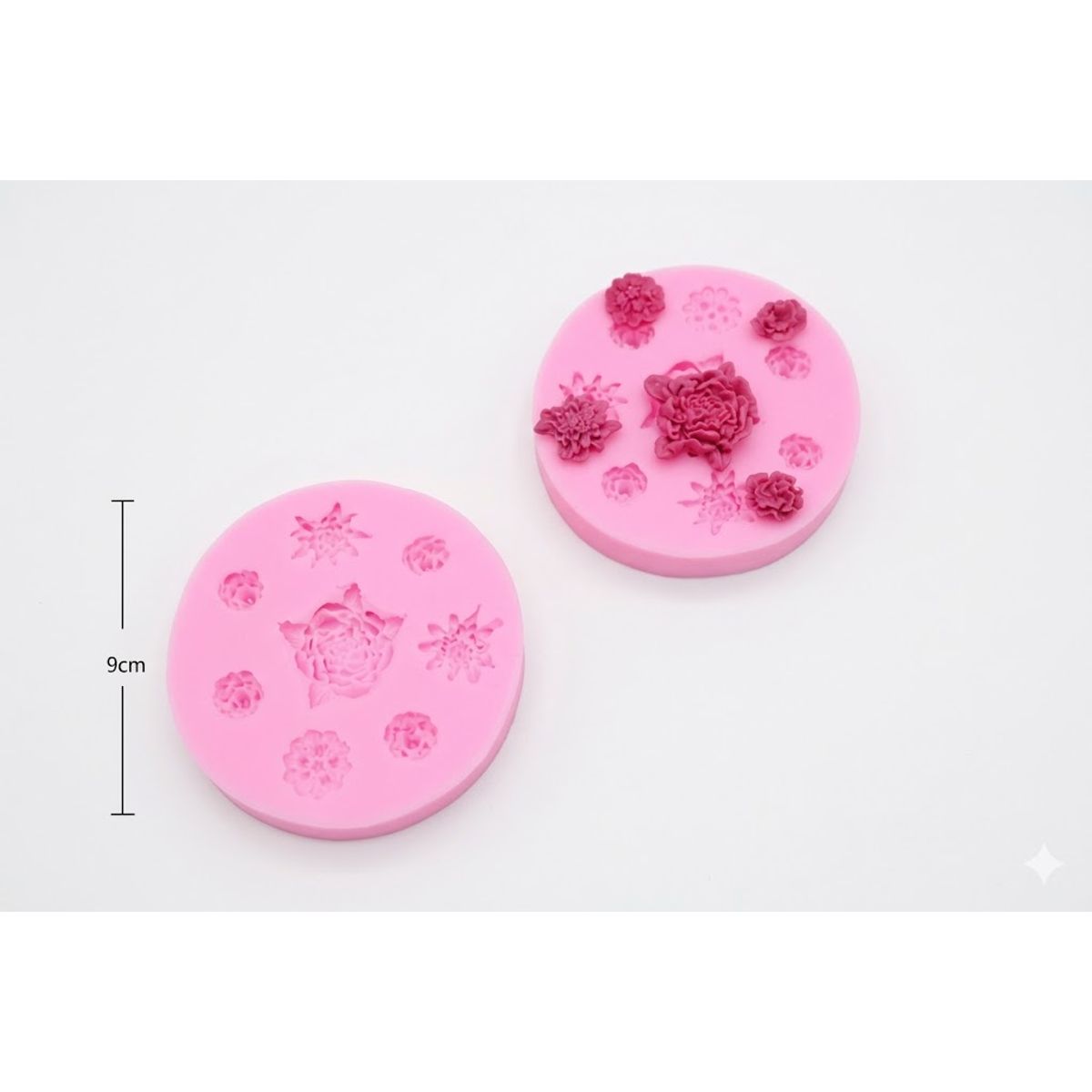GENERICO - MOLDE DE ROSAS PARA FONDANT
