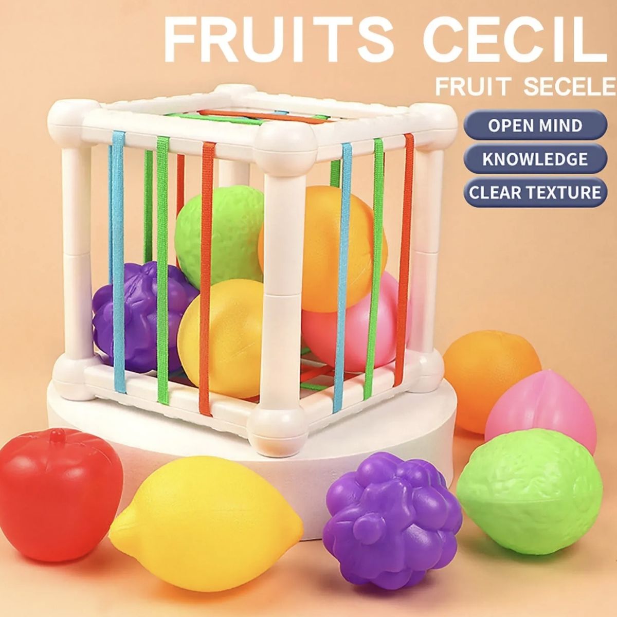 GENERICO - Juguete Cubo Sensorial Para Bebe