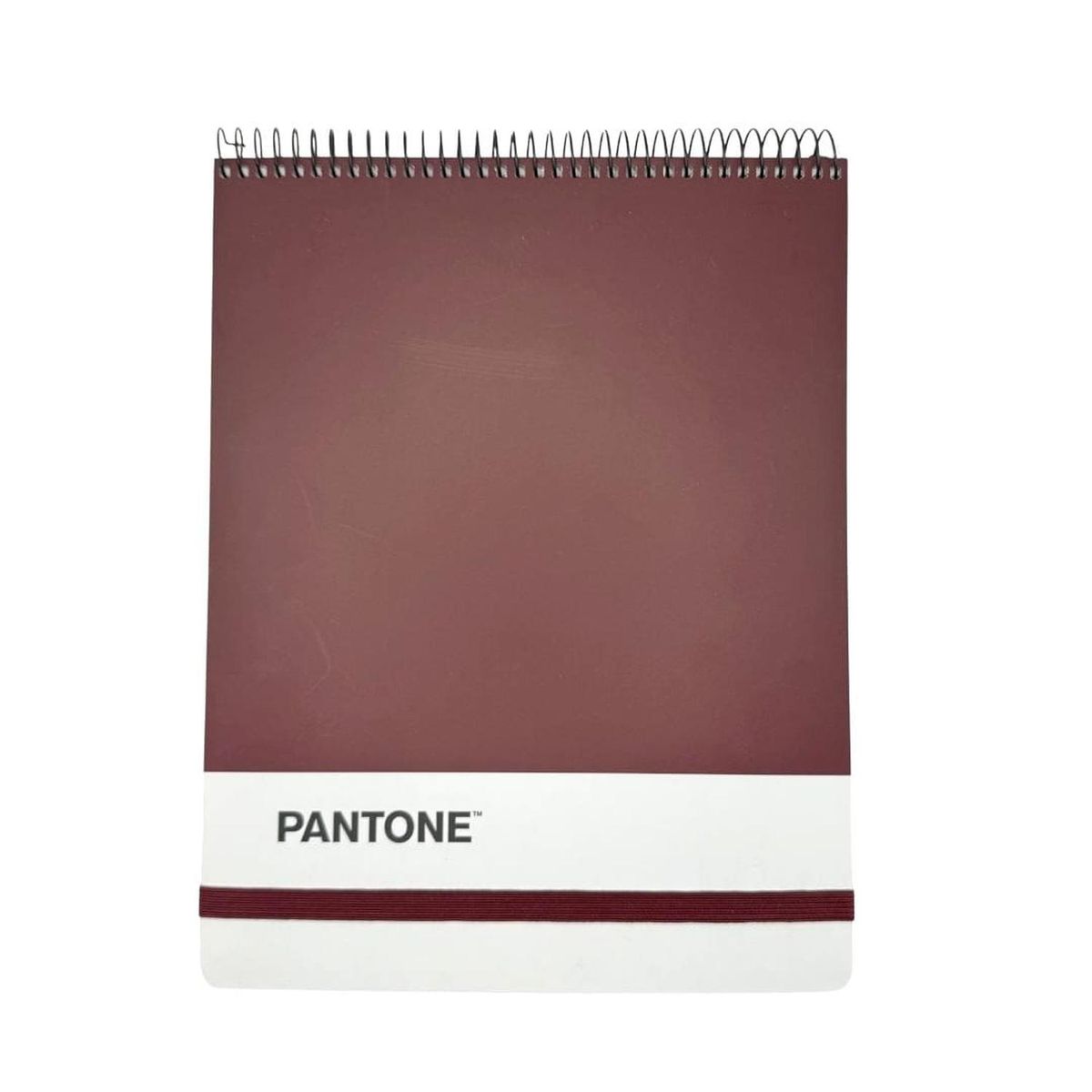 GENERICO - Croquera Pantone Carta Cierre Con Elástico 100 Hojas - Vino