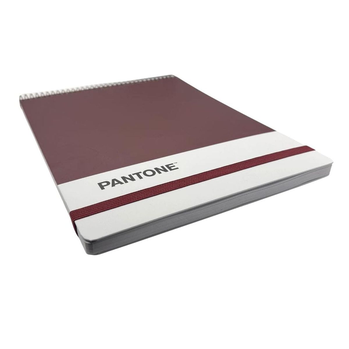 GENERICO - Croquera Pantone Carta Cierre Con Elástico 100 Hojas - Vino