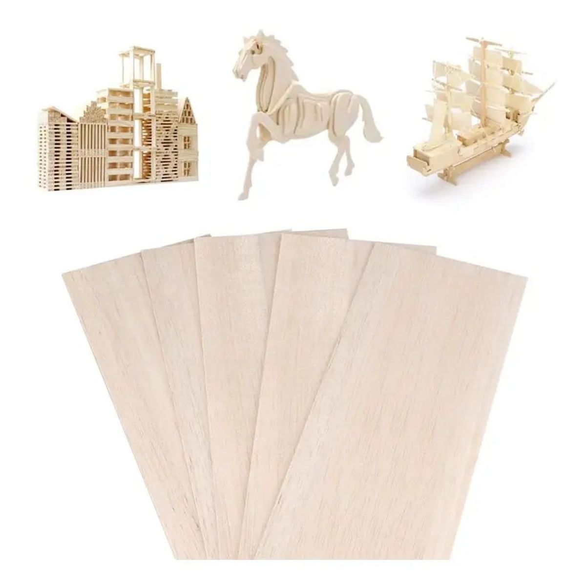 GENERICO - Madera De Balsa 300 X 100 X 1,5 mm 5un…