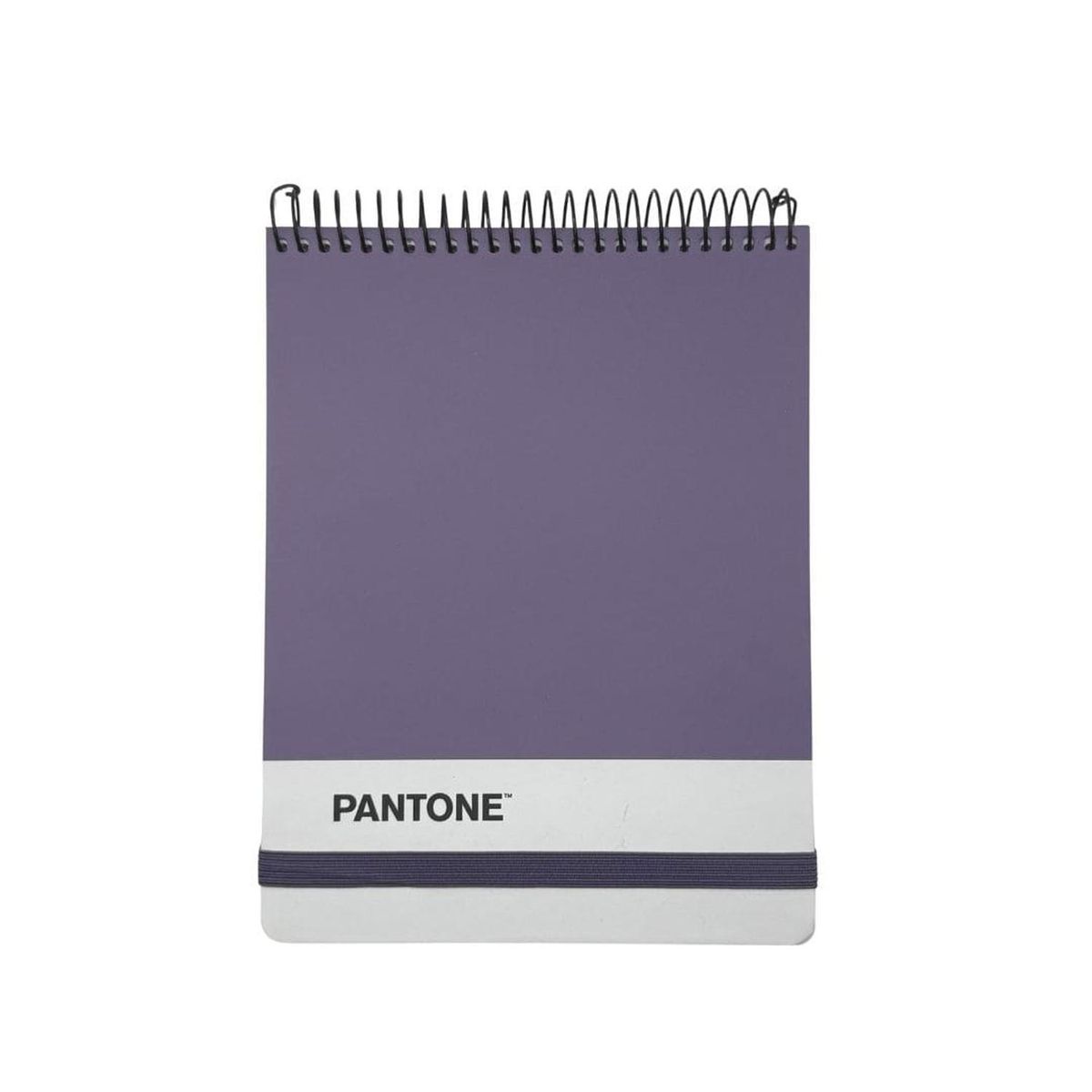 GENERICO - Croquera Pantone Medio Oficio Con Elástico 100 Hojas - Lila