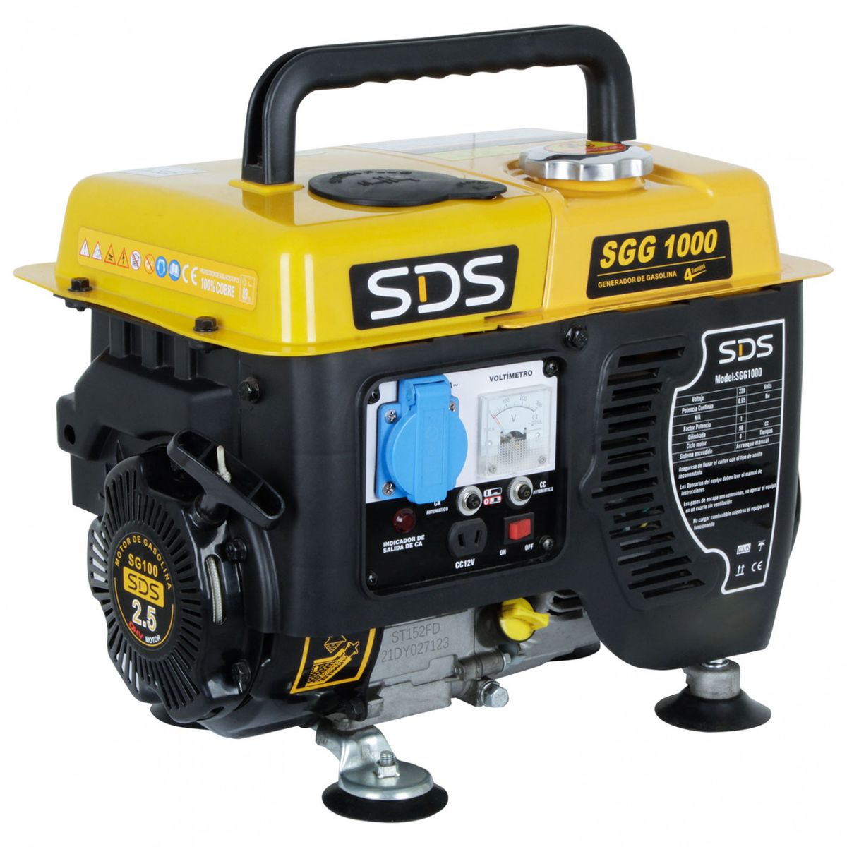 SDS POWER - GENERADOR BENCINERO 0,8 KW 220V 4 TIEMPOS SGG1000