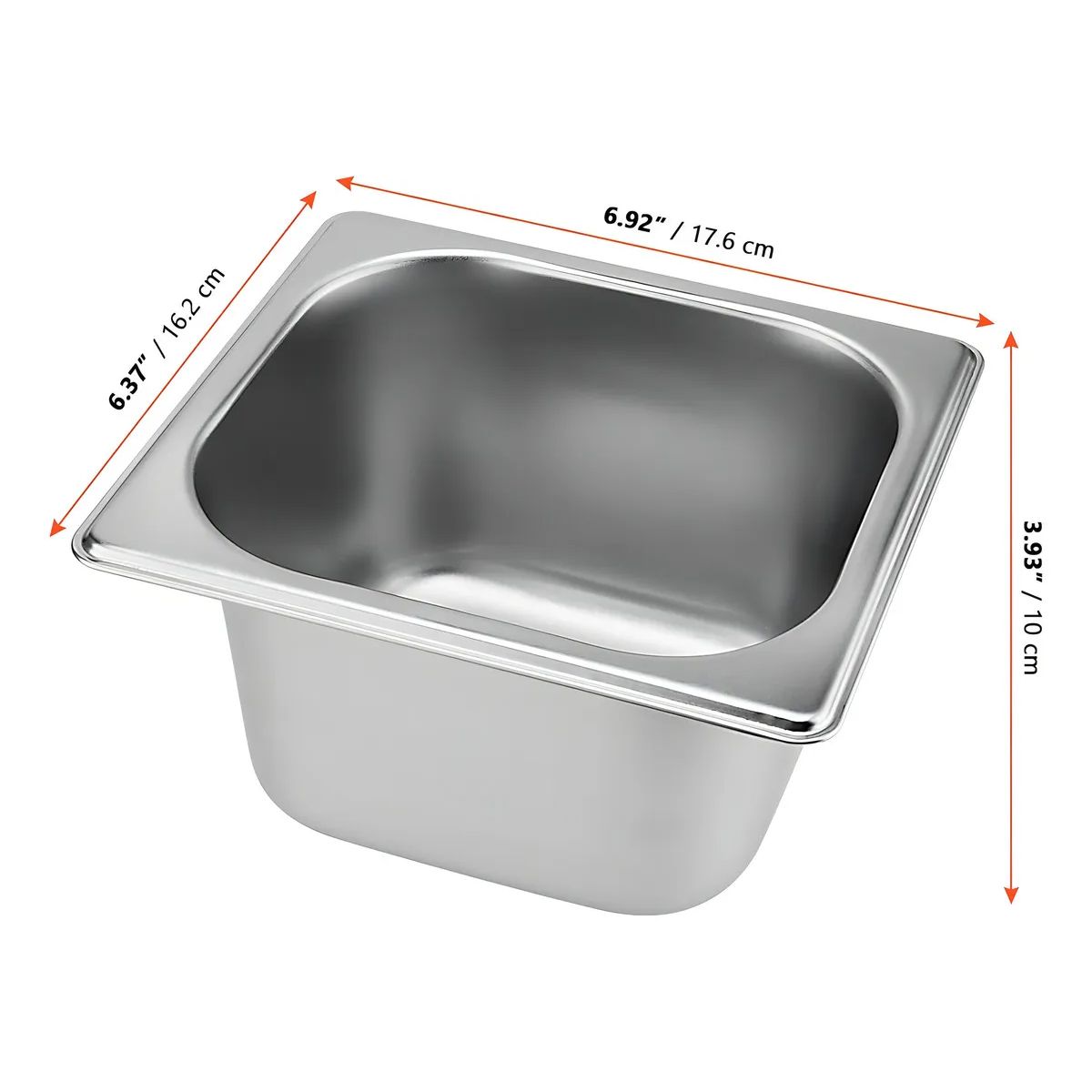 GENERICO - Set de 4 Contenedores Gastronómicos Rectangular con Tapa para Alimentos