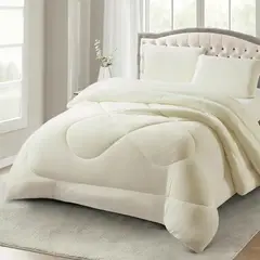 GENERICO - COBERTOR DE INVIERNO CON CHIPORRO PLUSH UNICOLOR 2 PLAZA SUAVE QUITA FRIO TF