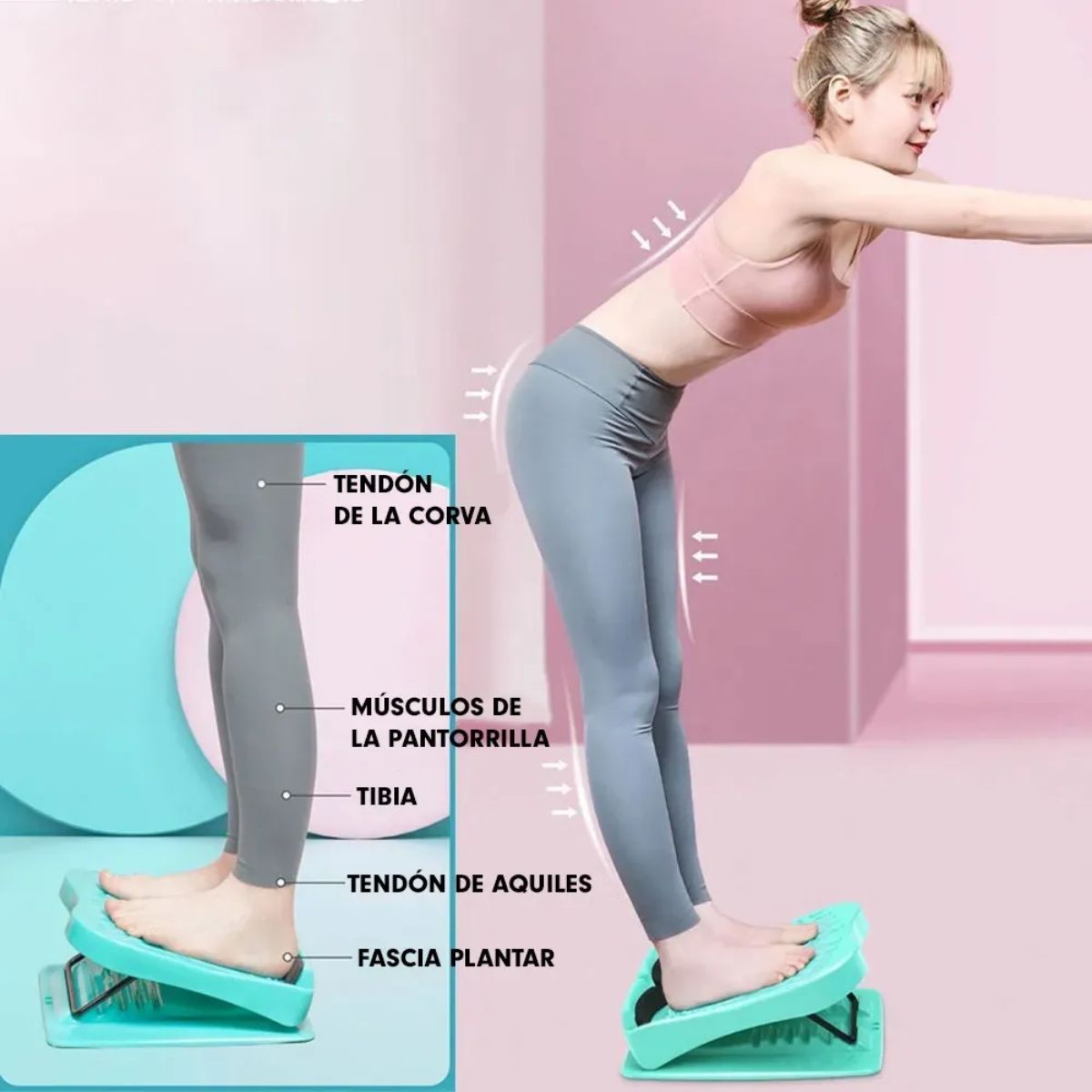 GENERICO - Tabla De Estiramiento Fitness Inclinada Ajustable Gym Casa