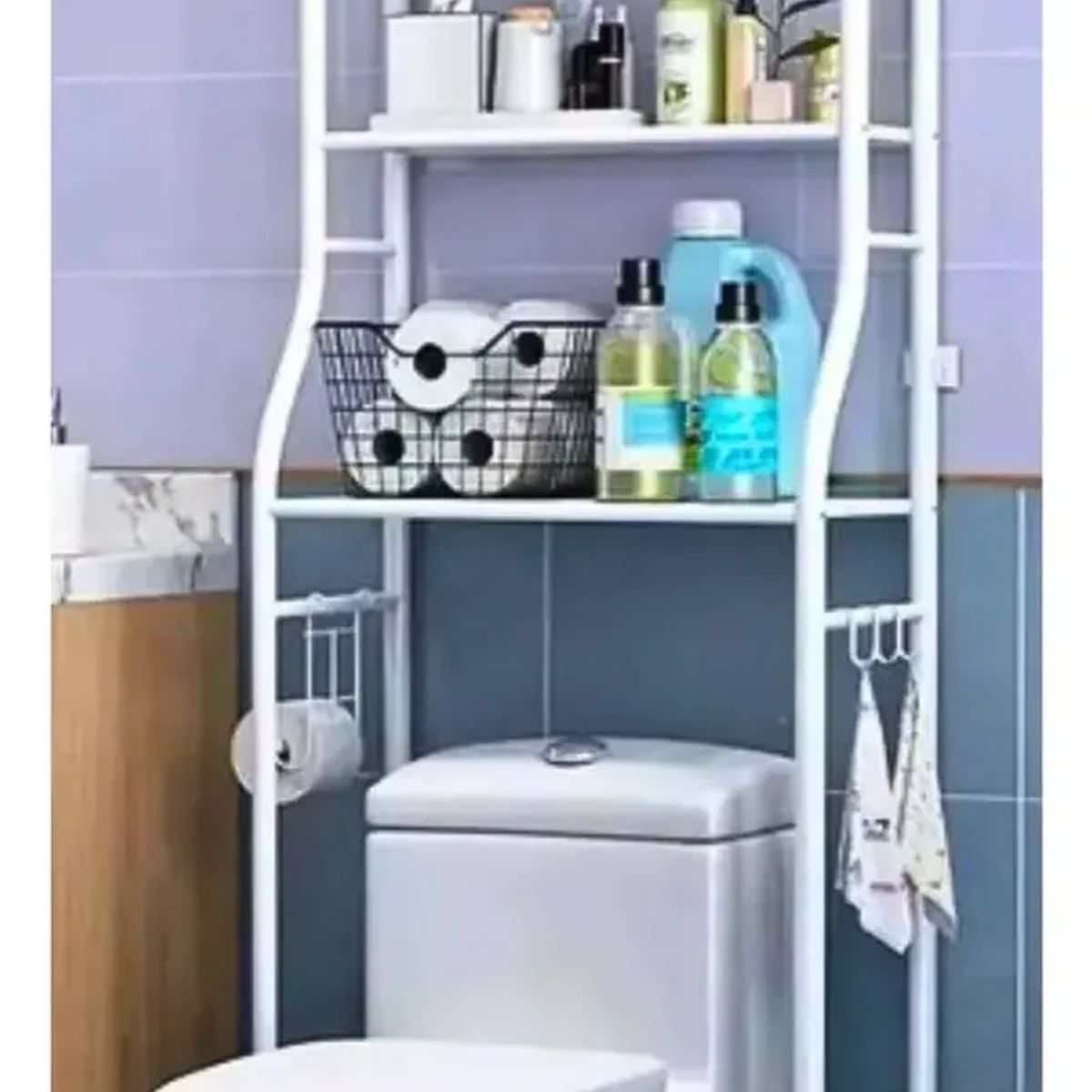 GENERICO - Organizador De Baño Niveles Estante De Inodoro Toilet Rack