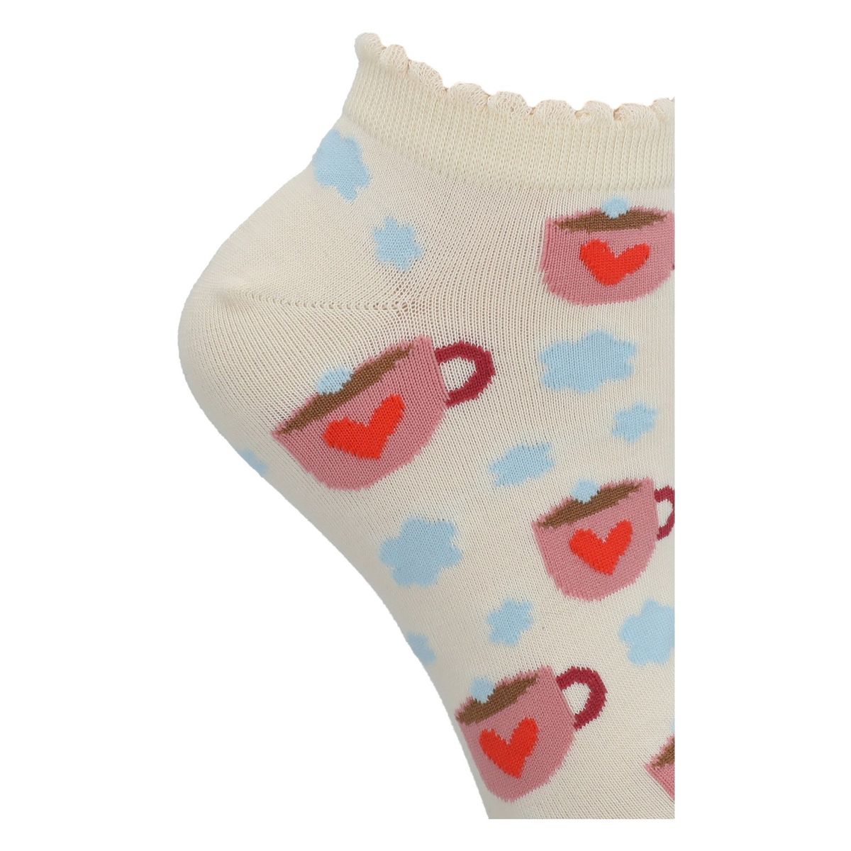 AZALEIA - Calcetín Algodón Mujer Ped St Coffee Beige AZALEIA