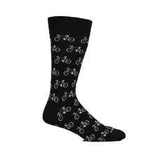 HUSH PUPPIES - Calcetín Algodón Hombre C Cuff Bike Negro