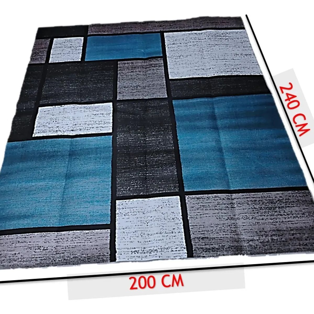 GENERICO - Transforma tu living con alfombra geométrica moderna WM WM