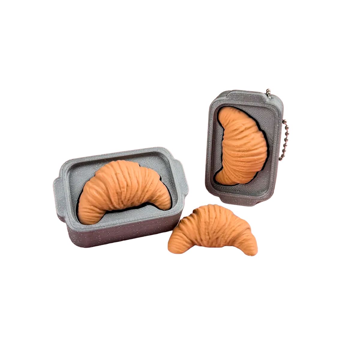 GENERICO - Figura clicker Croissant en bandeja de horno