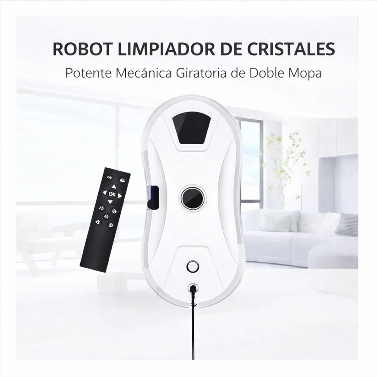 MOVI - Robot Limpia Vidrios Inteligente con Control Remoto