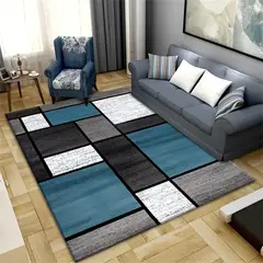 GENERICO - Transforma tu living con alfombra geométrica moderna P01 WM