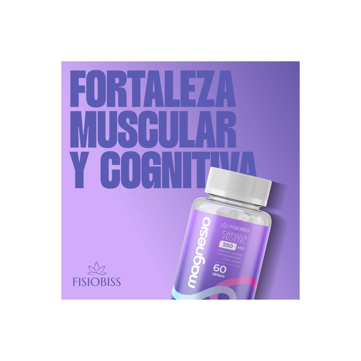 GENERICO - Magnesio Bisglicinato + Citrato  Suplemento Alimentario en Cápsulas