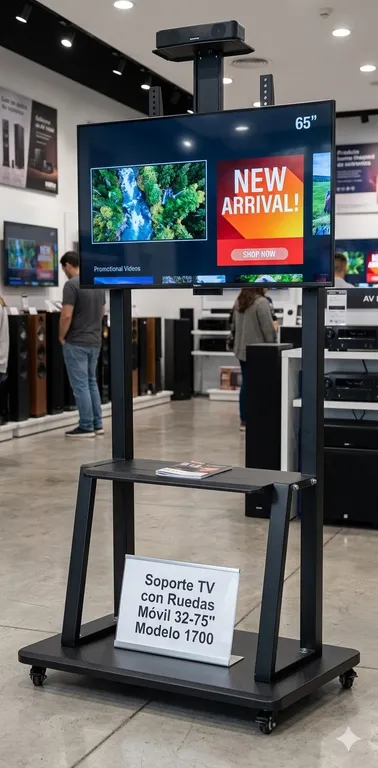 MALIK Carro Móvil para TV 32-75" 1700 Altura Ajustable