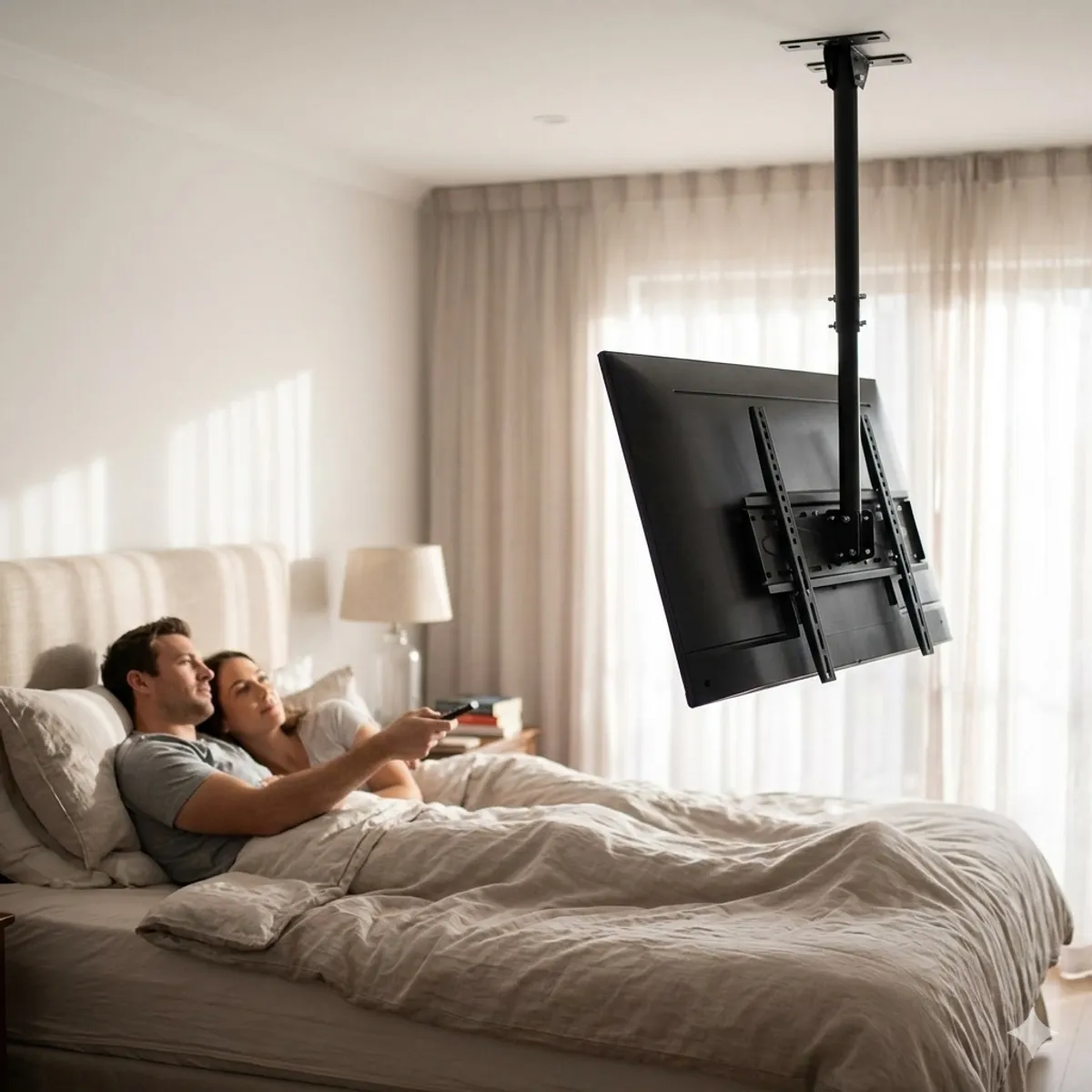 MALIK - Soporte Techo TV 32-72 con Altura Ajustable 45kg