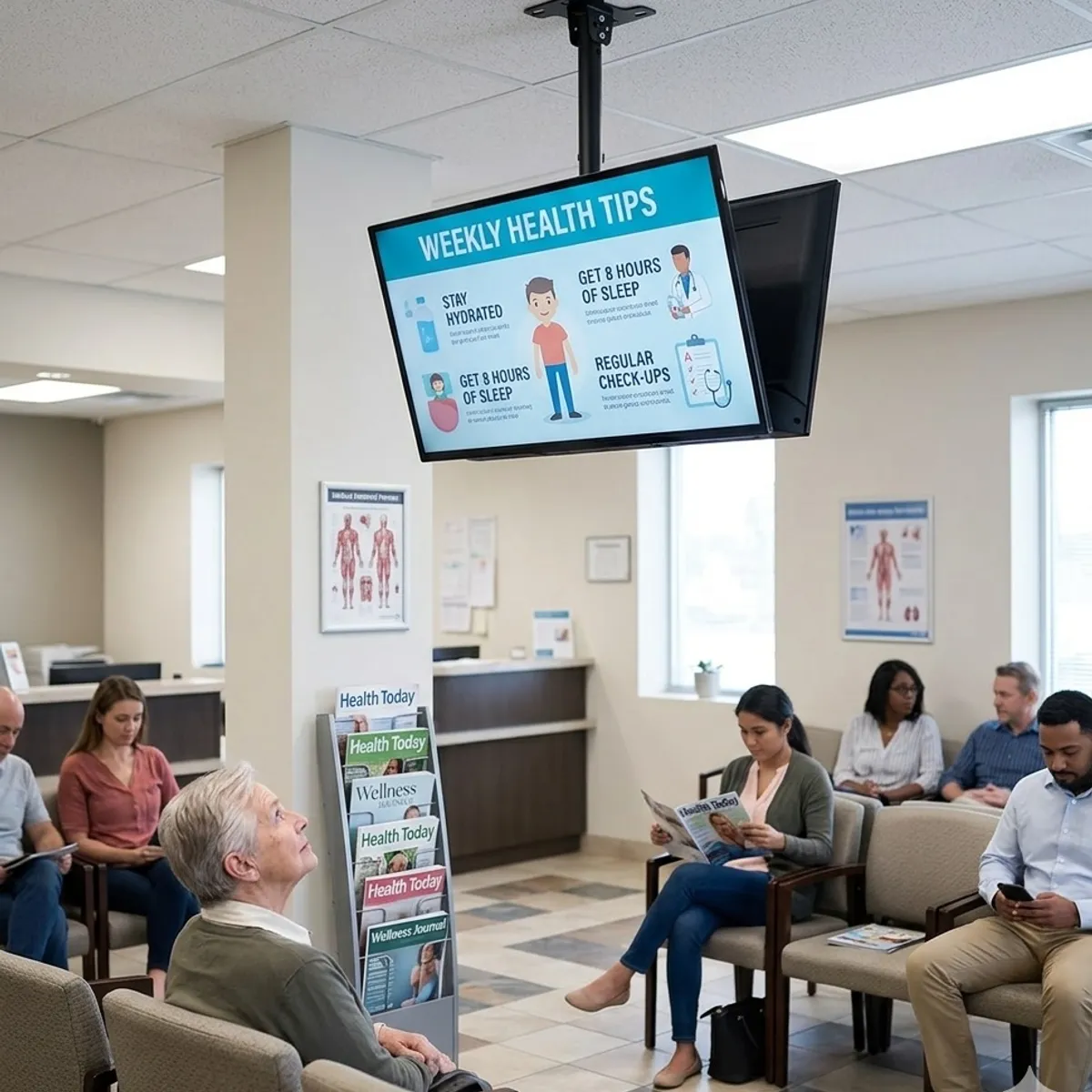 MALIK - Soporte Techo TV 32-72 con Altura Ajustable 45kg