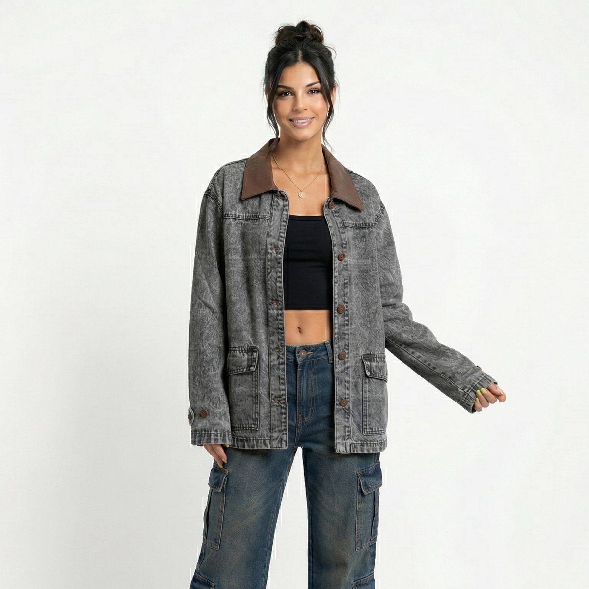 D'JOE - Chaqueta Denim Oversize Mujer Nairobi