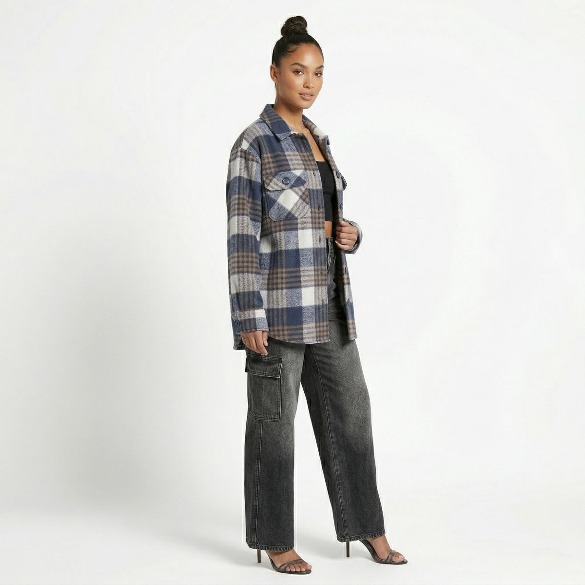 D'JOE - Camisa Leñadora Oversize Mujer Rebecca