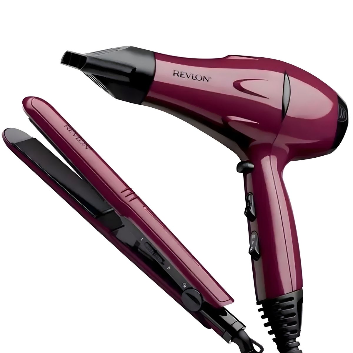 REVLON - Set Secador y Plancha Alisadora Portátil Revlon 2000W