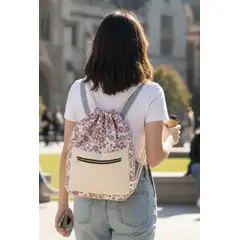 HAOKIDS - Mochila morral niña y mujer outdoor de lona Bolso universidad viaje deportes Ballet 40x30cm Nacional