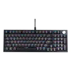XPG - Teclado Gamer Mecánico SORCERER, Switch Red, RGB, 96%, Español, Negro
