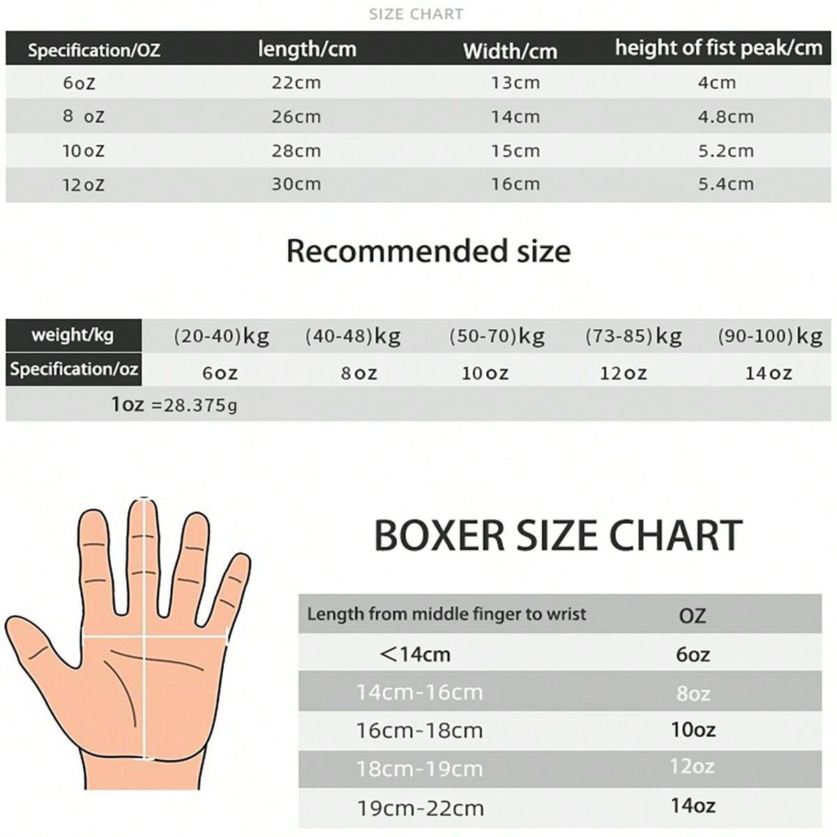 PUREPOWER - Guantes de Boxeo para Kickboxing para Hombres y Mujeres-10 OZ