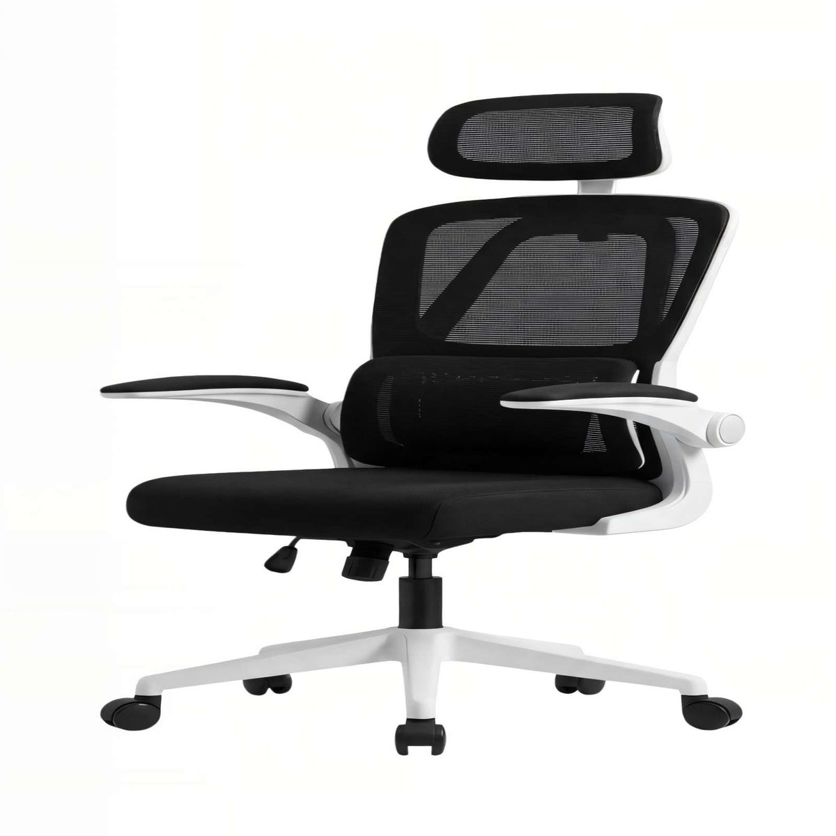 GENERICO - SILLA DE OFICINA CON RESPALDO ALTO ERGONÓMICO COLOR BLANCO