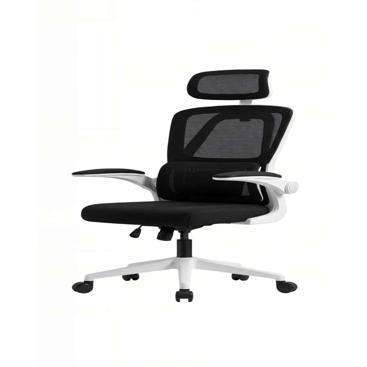 GENERICO - SILLA DE OFICINA CON RESPALDO ALTO ERGONÓMICO COLOR BLANCO