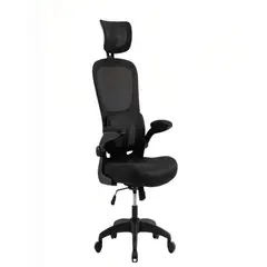 GENERICO - SILLA DE ESCRITORIO CON RESPALDO ALTO ERGONÓMICO COLOR NEGRO
