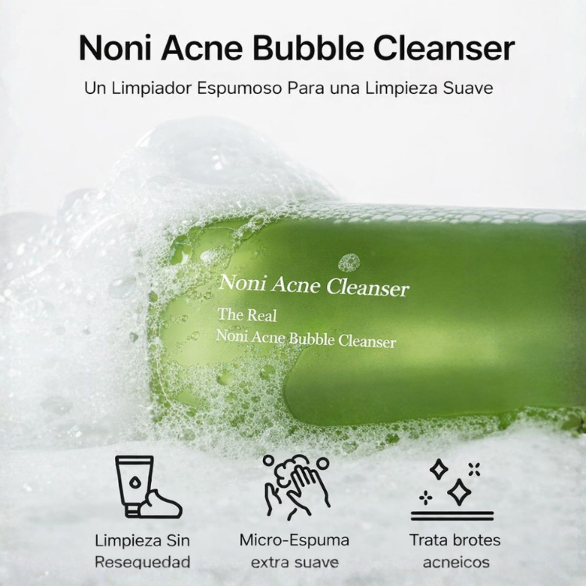 CELIMAX - Limpiador Facial Celimax The Real Noni Acne Bubble Cleanser 155ml