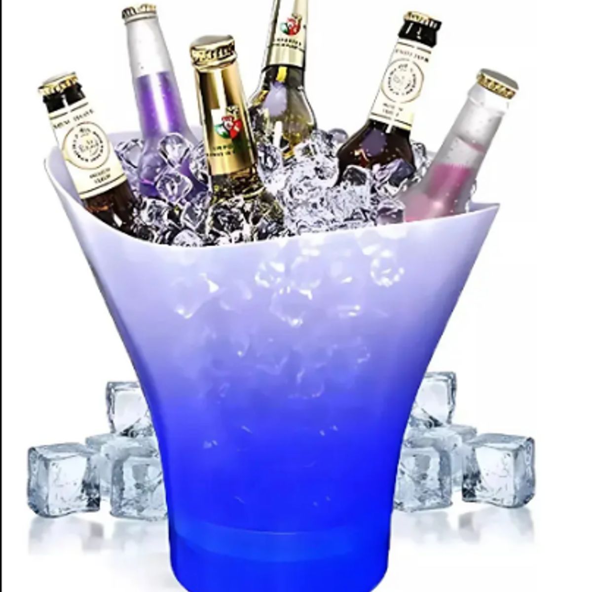 GENERICO - Hielera Cubetera Luminosa Con Luz Led 7lts Bar Fiestas Hogar