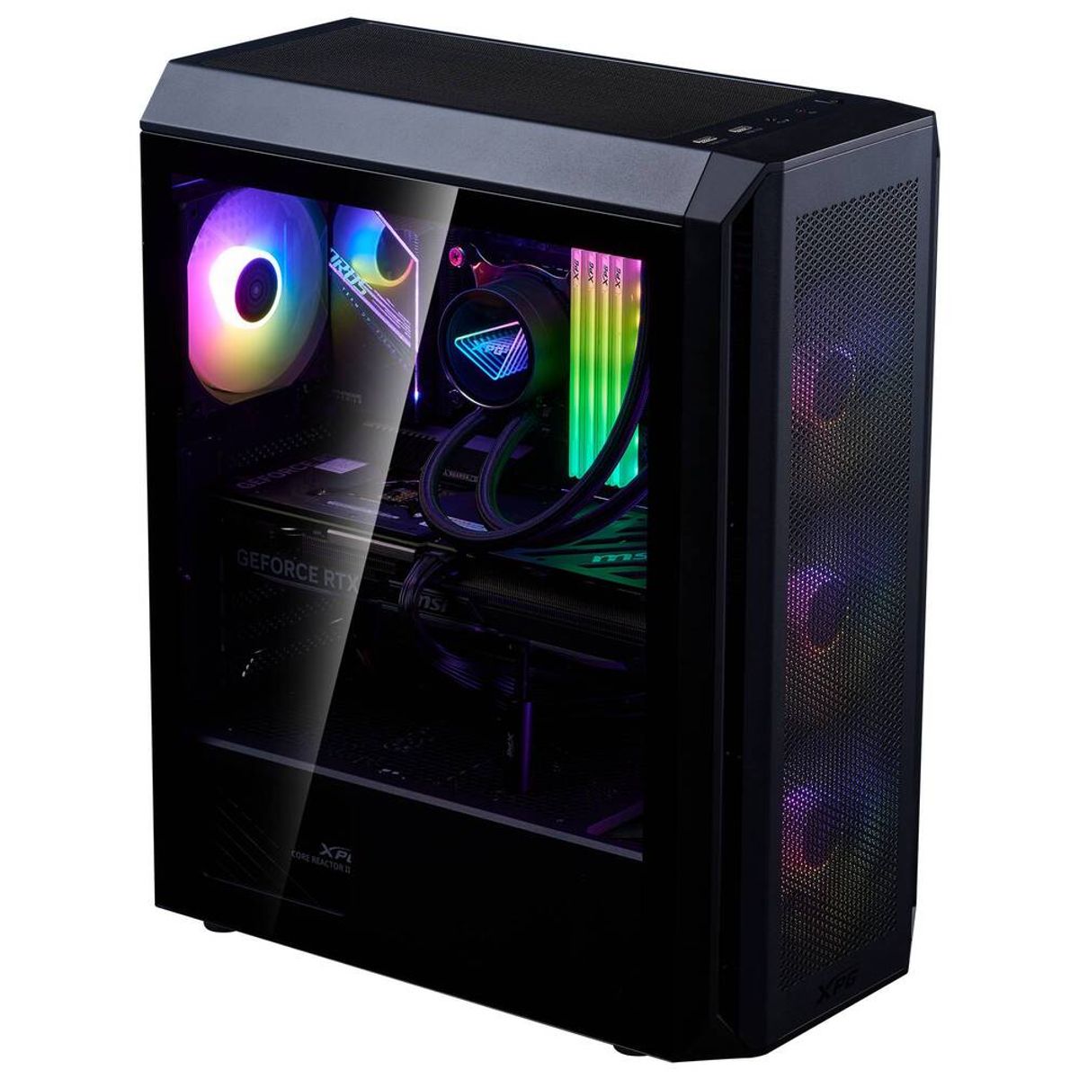 XPG - Gabinete Gamer XPG VALOR AIR PLUS, Vidrio Templado de 3mm, ATX, Micro-ATX, Color Negro
