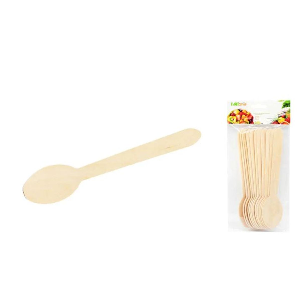 GENERICO - CUCHARA DE BAMBU 12PCS 16CM