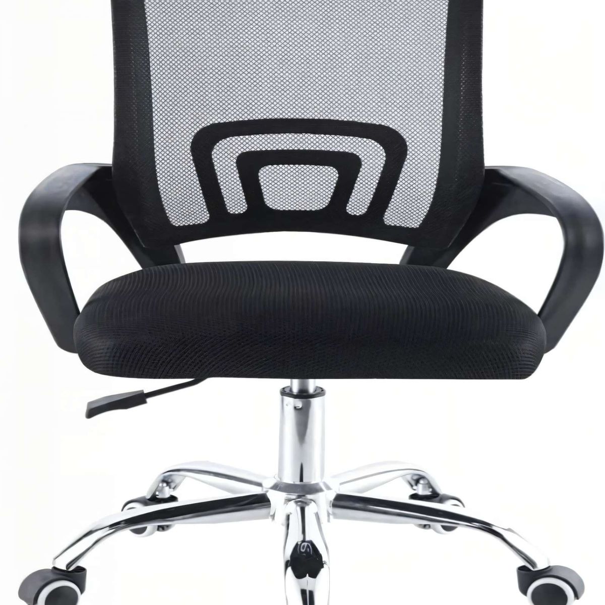 GENERICO - SILLA DE ESTUDIO CON BASE CROMADA COLOR NEGRO