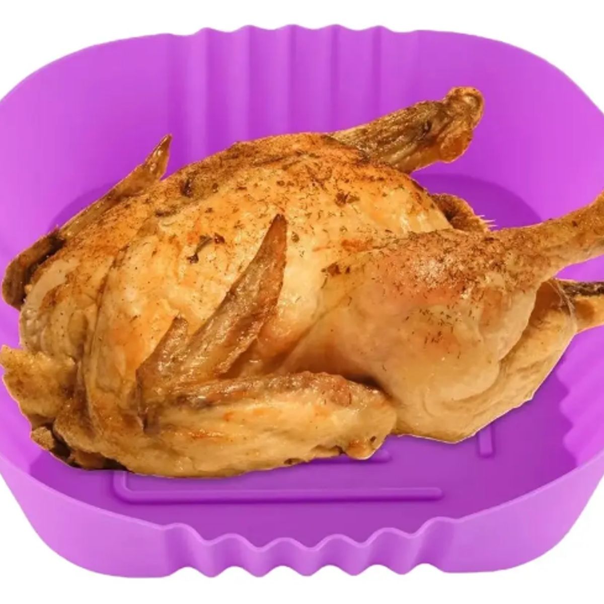 GENERICO - Cesto Bandeja De Silicona Para Air Fryer Reutilizable Freir